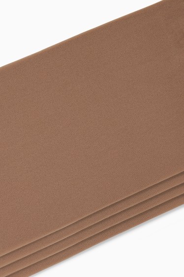 Women - Multipack of 4 - sheer tights - 30 denier  - beige