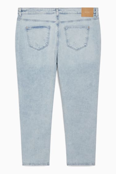 Femei - Premium boyfriend jeans - talie foarte înaltă - denim-albastru deschis