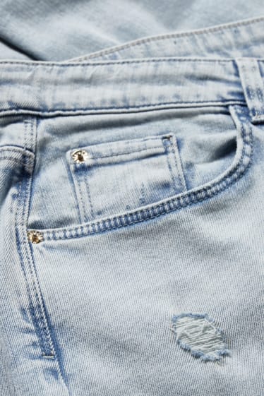 Dames - Premium boyfriend jeans - low waist - jeanslichtblauw