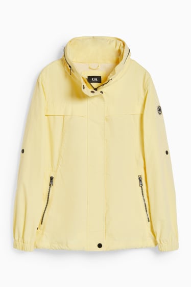 Women - Jacket with hood - light yellow
