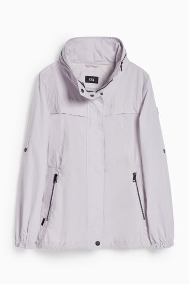 Women - Jacket with hood - light violet