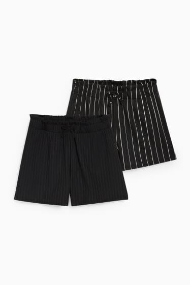 Children - Multipack of 2 - sweat shorts - black