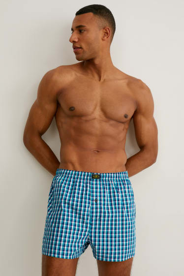 Men - Multipack of 3 - boxer shorts - woven - dark blue