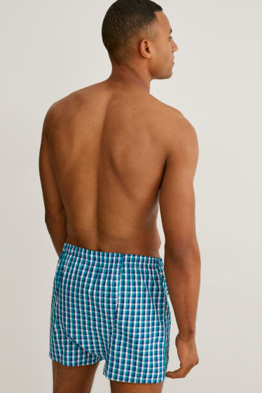 Men - Multipack of 3 - boxer shorts - woven - dark blue