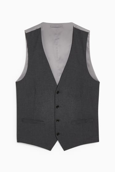 Uomo - Gilè coordinabile - regular fit - Flex - LYCRA® - grigio scuro