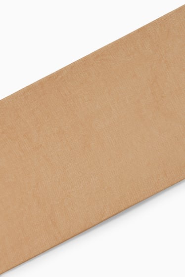 Damen - Halterlose Strümpfe - 15 DEN - bronze