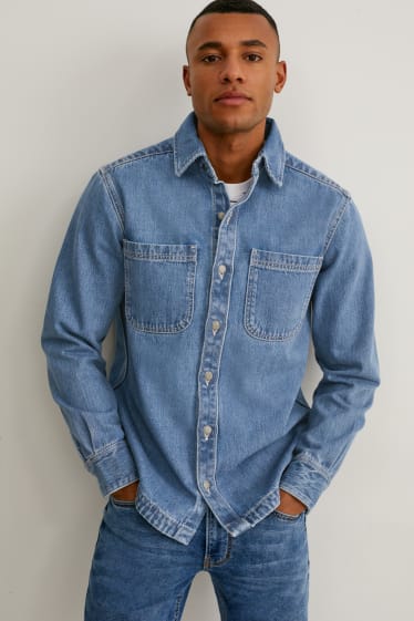 Men - Denim shirt - regular fit - denim-blue
