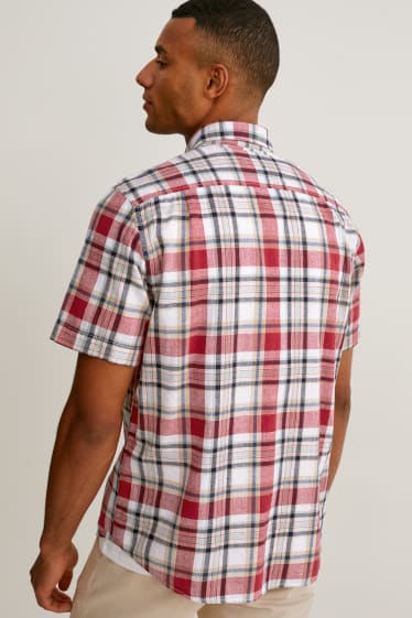 Men - Shirt - regular fit - button-down collar - check - multicoloured