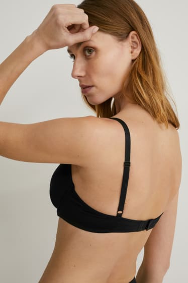 Femmes - Soutien-gorge à armature - DEMI - ampliforme - noir