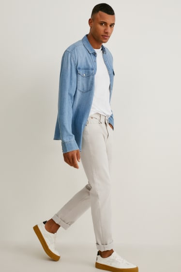 Herren - Slim Jeans - mit Hanffasern - LYCRA® - taupe