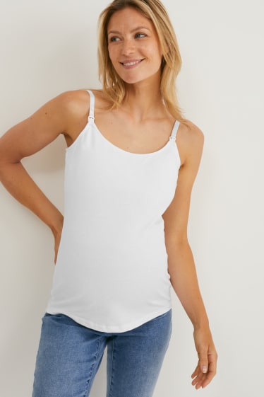 Mujer - Pack de 2 - tops de lactancia - blanco / negro