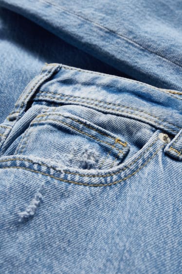 Women - CLOCKHOUSE - mom jeans - high waist - denim-light blue