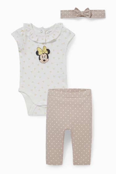 Bebés - Minnie Mouse - conjunto para bebé - 3 piezas - blanco