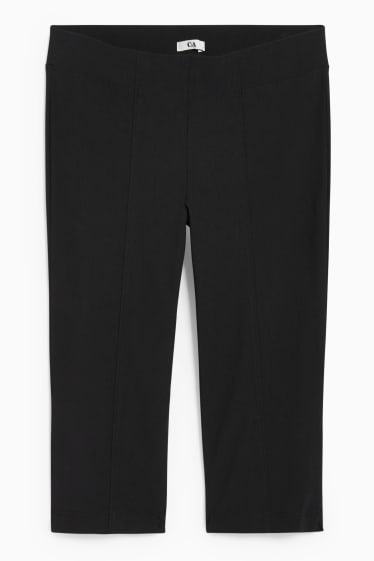 Femei - Pantaloni capri - negru