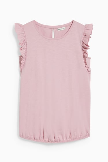 Dames - Zwangerschaps-T-shirt - roze