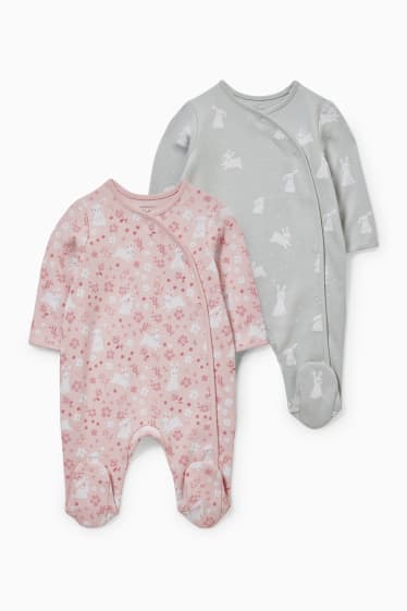 Miminka - Multipack 2 ks - pyžamo pro miminka - růžová