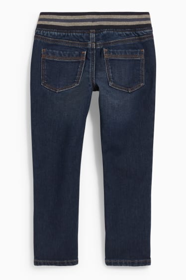 Dětské - Slim jeans - jog denim - LYCRA® - džíny - tmavomodré