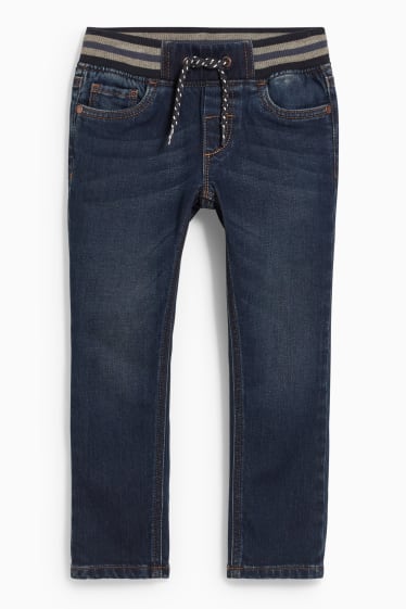Dětské - Slim jeans - jog denim - LYCRA® - džíny - tmavomodré