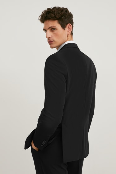 Pánské - Oblekové sako - regular fit - Flex - LYCRA®  - černá