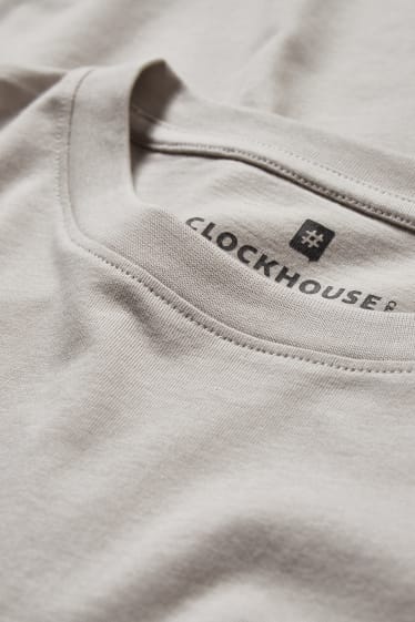 Pánské - CLOCKHOUSE - tričko - béžová