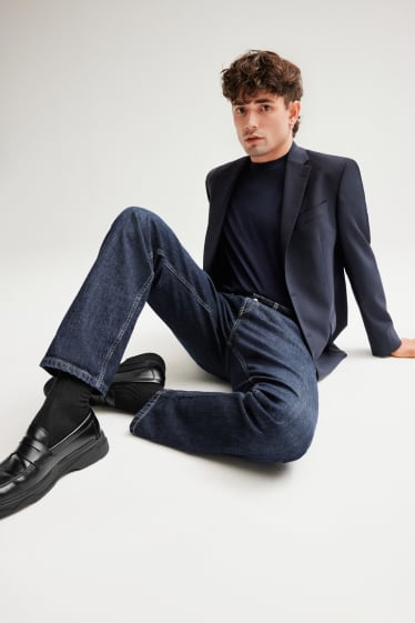 Pánské - Premium Denim by C&A - straight jeans - džíny - tmavomodré
