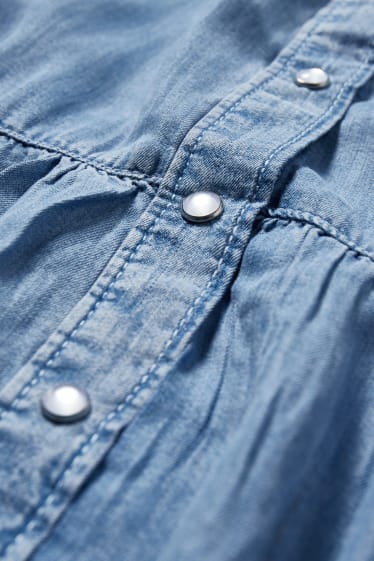 Women - Dress - denim-light blue