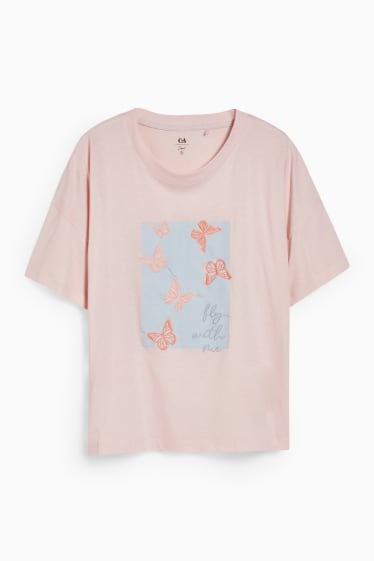 Damen - T-Shirt  - rosa