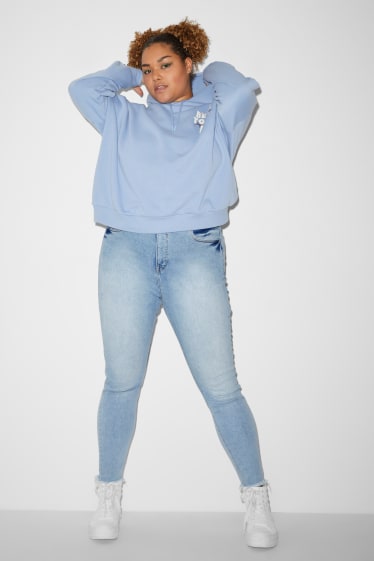 Ados & jeunes adultes - CLOCKHOUSE - Skinny Jeans - high waist - LYCRA® - matière recyclée - jean bleu clair