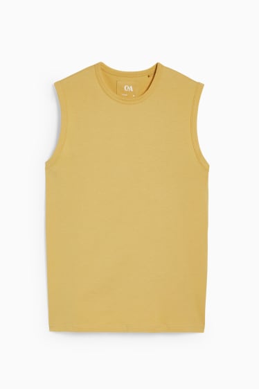 Heren - Tanktop - geel