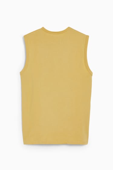 Heren - Tanktop - geel