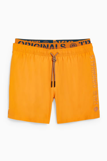 Men - Swim shorts - orange