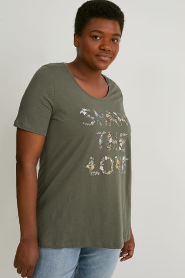 Women - T-shirt - dark green