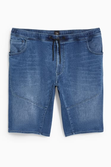 Men - Denim shorts - Flex jog denim - LYCRA® - denim-blue
