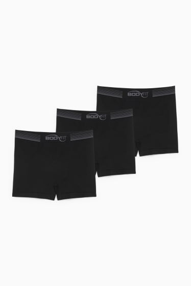 Heren - Set van 3 - trunks - naadloos - LYCRA® - zwart
