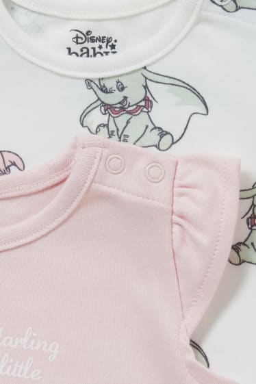 Bébés - Lot de 2 - Dumbo - pyjama pour bébé - blanc / rose