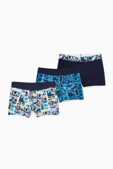 Kinder - Multipack 3er - Boxershorts - dunkelblau