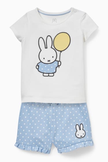 Bébés - Miffy - ensemble pour bébé - 2 pièces - blanc / bleu clair
