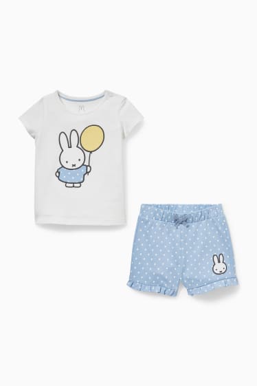 Bébés - Miffy - ensemble pour bébé - 2 pièces - blanc / bleu clair
