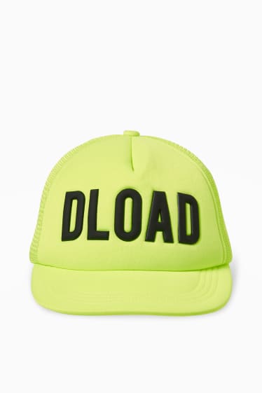 Enfants garçons - Casquette de baseball - jaune fluo