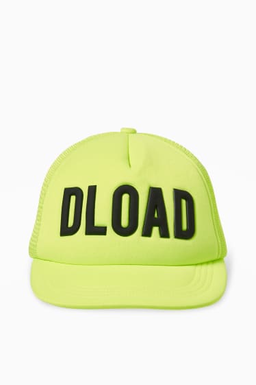 Kinder - Baseballcap - neon-gelb