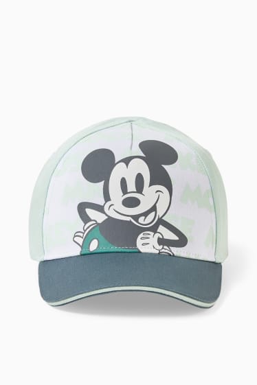Bébés - Mickey Mouse - casquette pour bébé - vert menthe