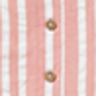 Children - Dress - striped - white / salmon