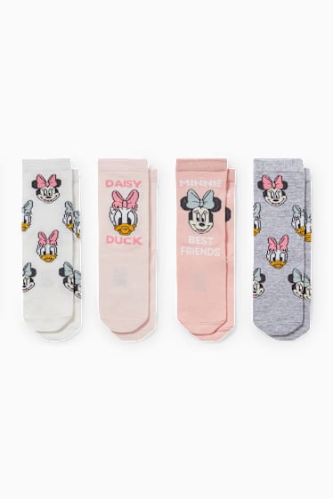 Babies - Multipack of 4 - Disney - baby socks with motif - rose