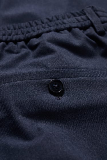 Hommes - Pantalon de costume - Flex - LYCRA® - bleu foncé-chiné