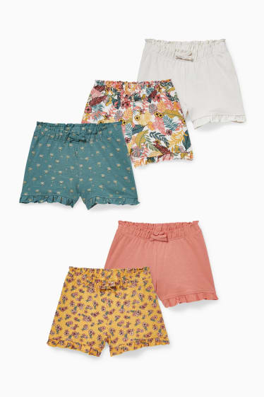 Children - Multipack of 5 - shorts - terracotta