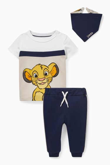 Miminka - Lví král - outfit pro miminka - 3dílný - tmavomodrá