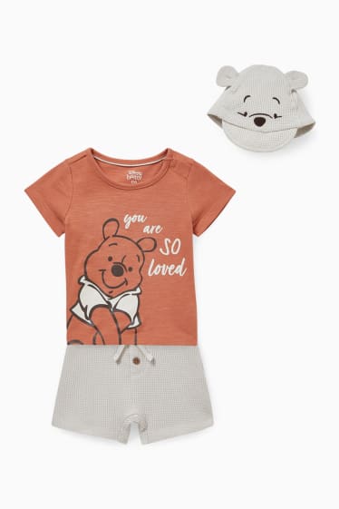 Babies - Winnie the Pooh - baby outfit - 3 piece - light gray-melange