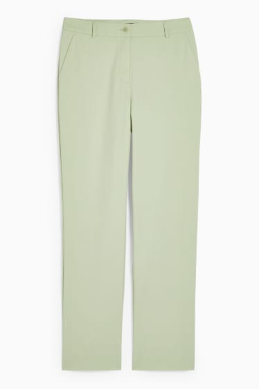 Femei - Pantaloni office - straight fit - verde mentă