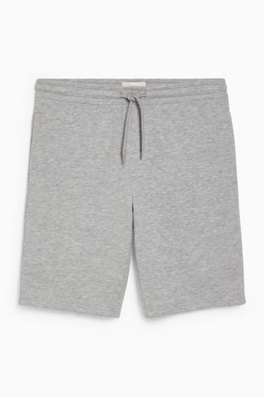 Uomo - Shorts in felpa  - grigio chiaro melange