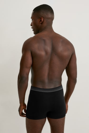 Men - Multipack of 3 - trunks - seamless - LYCRA® - black